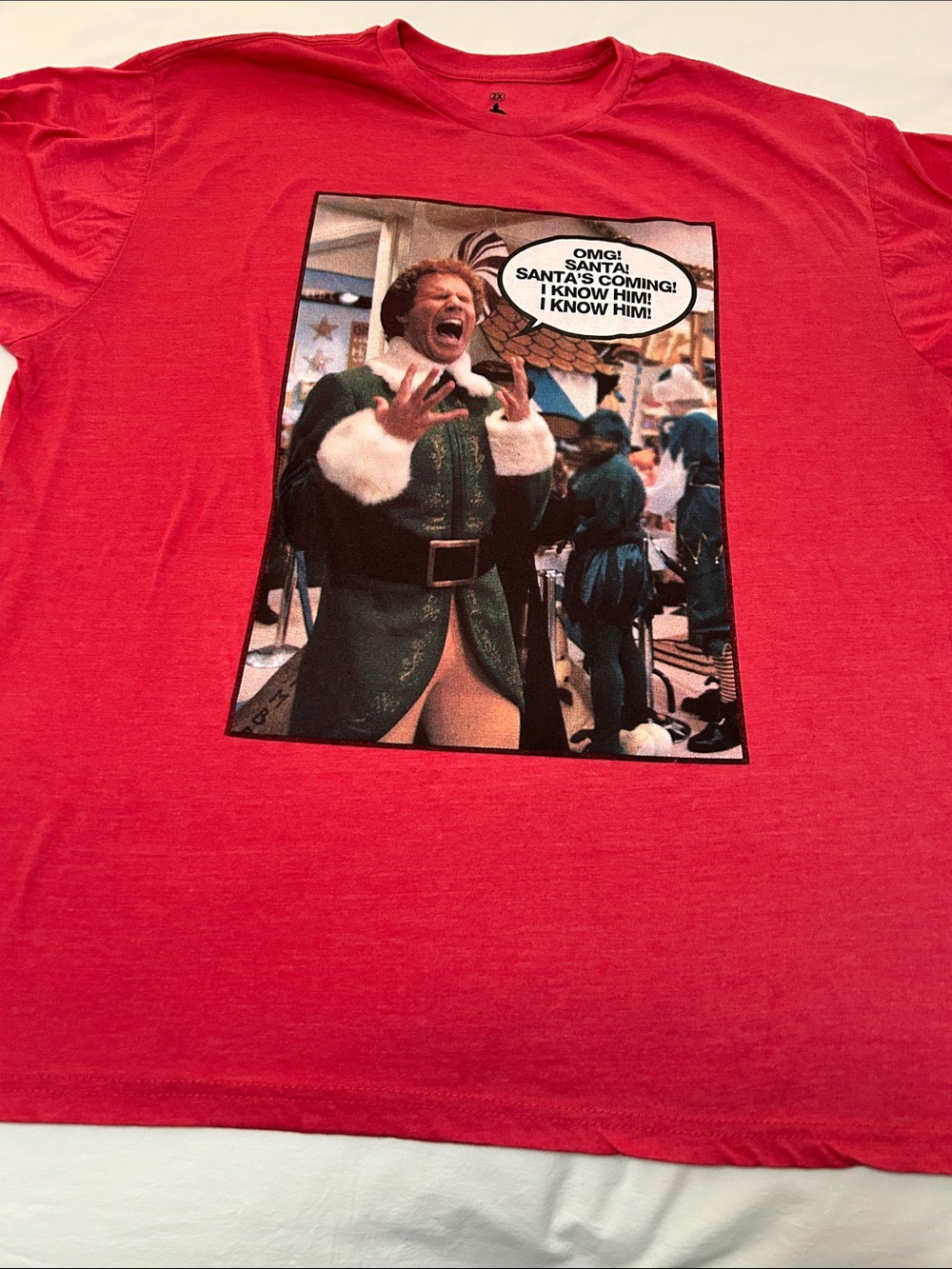 ELF Red Graphic Short Sleeve Tee
